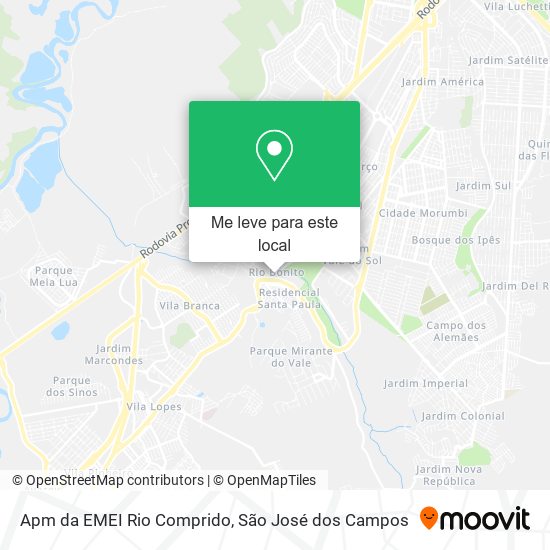 Apm da EMEI Rio Comprido mapa