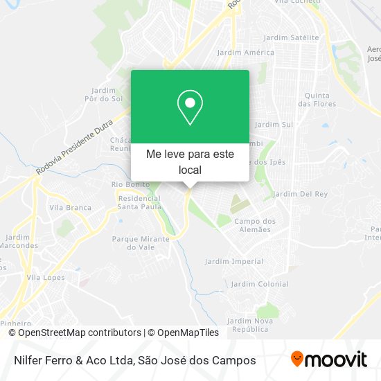 Nilfer Ferro & Aco Ltda mapa