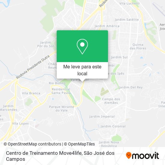 Centro de Treinamento Move4life mapa