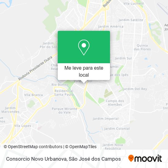 Consorcio Novo Urbanova mapa