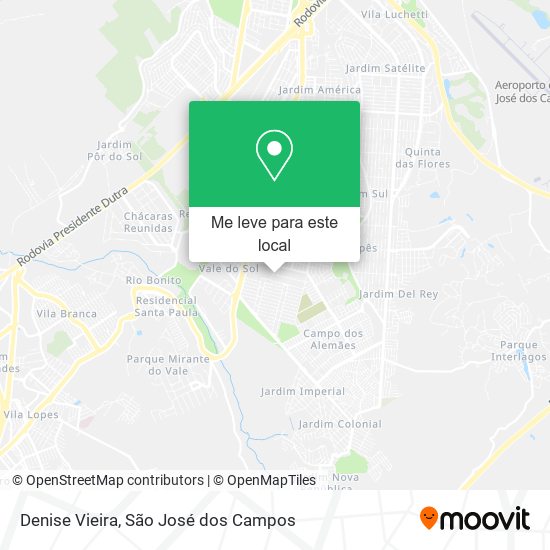 Denise Vieira mapa