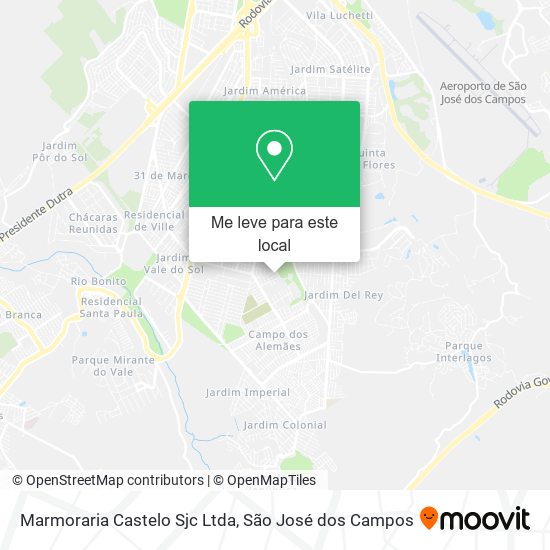 Marmoraria Castelo Sjc Ltda mapa