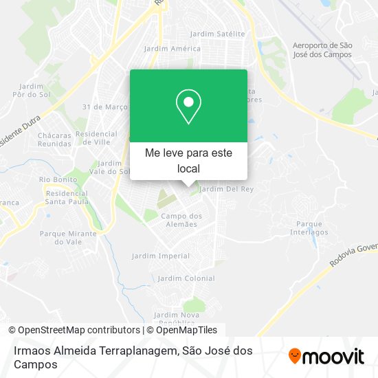 Irmaos Almeida Terraplanagem mapa