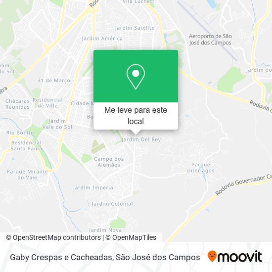 Gaby Crespas e Cacheadas mapa