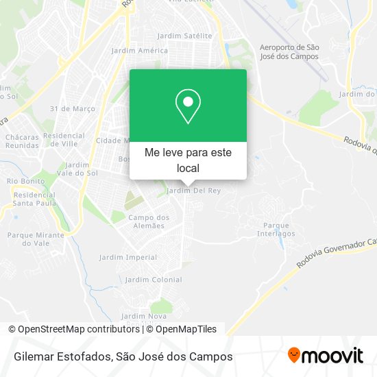 Gilemar Estofados mapa