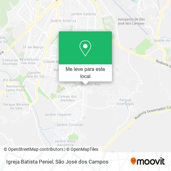Igreja Batista Peniel mapa