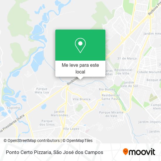 Ponto Certo Pizzaria mapa