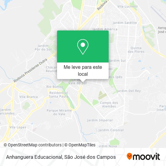 Anhanguera Educacional mapa