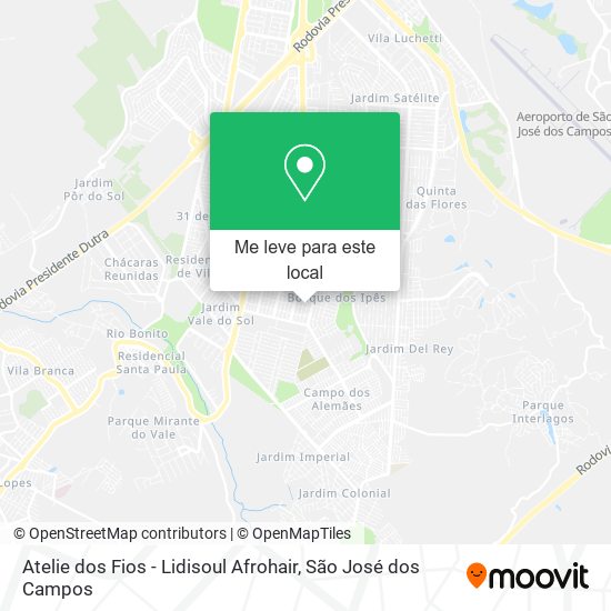 Atelie dos Fios - Lidisoul Afrohair mapa