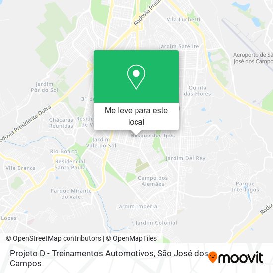 Projeto D - Treinamentos Automotivos mapa