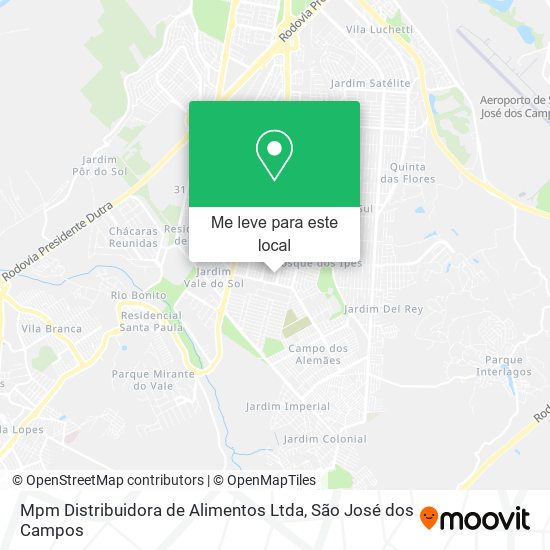 Mpm Distribuidora de Alimentos Ltda mapa