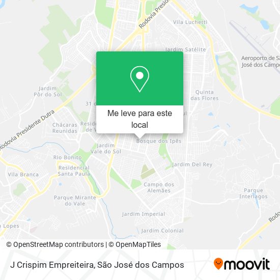 J Crispim Empreiteira mapa