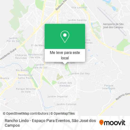 Rancho Lindo - Espaço Para Eventos mapa