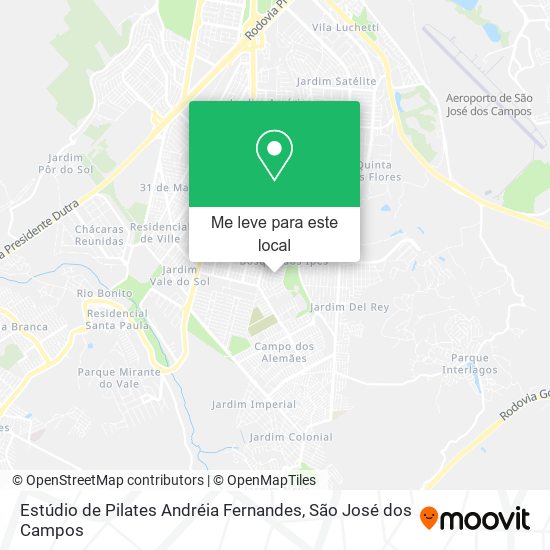 Estúdio de Pilates Andréia Fernandes mapa