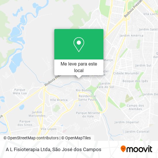 A L Fisioterapia Ltda mapa