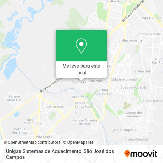 Unigas Sistemas de Aquecimento mapa