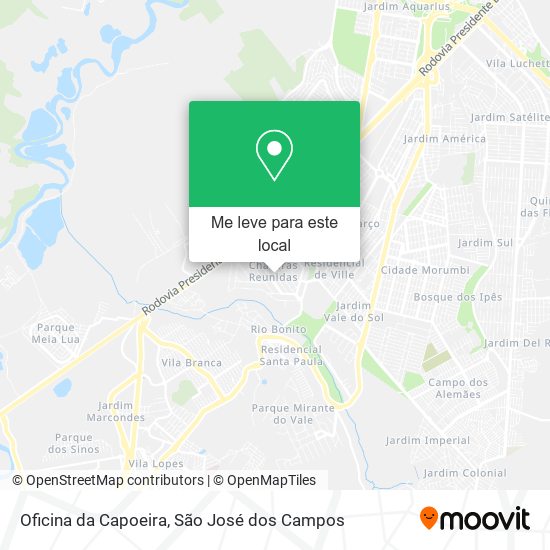 Oficina da Capoeira mapa