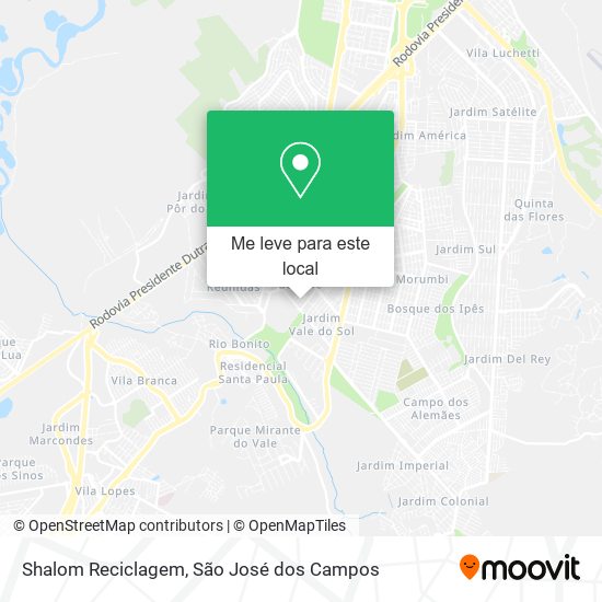 Shalom Reciclagem mapa