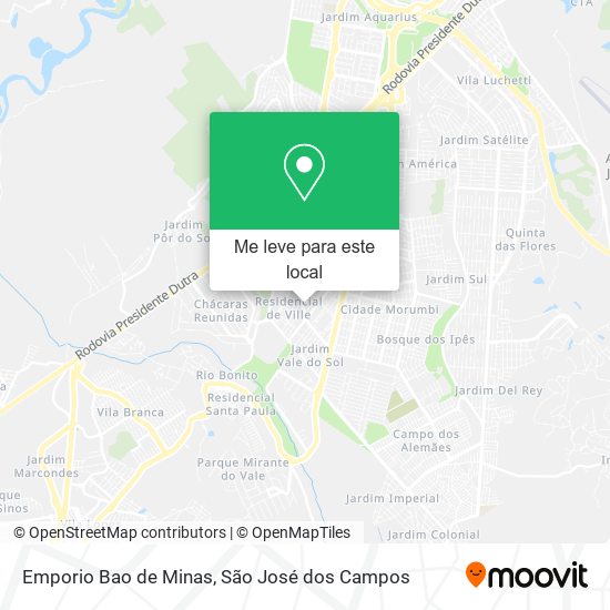 Emporio Bao de Minas mapa