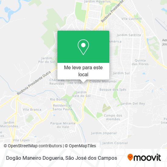 Dogão Maneiro Dogueria mapa