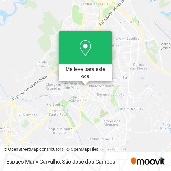 Espaço Marly Carvalho mapa