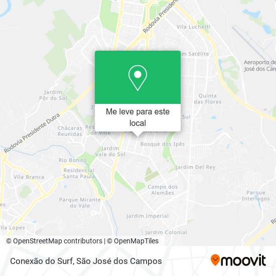 Conexão do Surf mapa