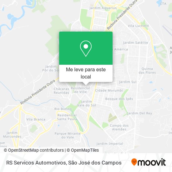 RS Servicos Automotivos mapa