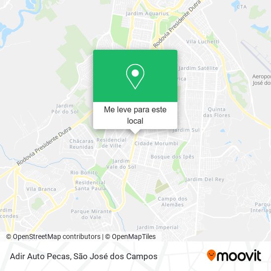 Adir Auto Pecas mapa