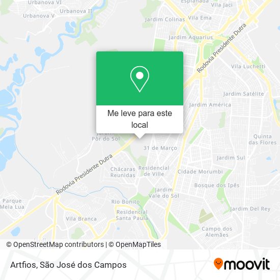 Artfios mapa