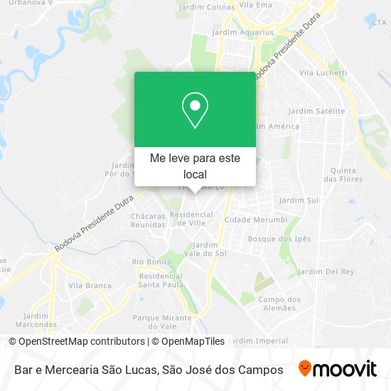 Bar e Mercearia São Lucas mapa