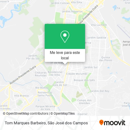 Tom Marques Barbeiro mapa