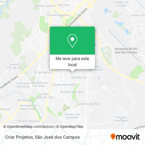 Criar Projetos mapa