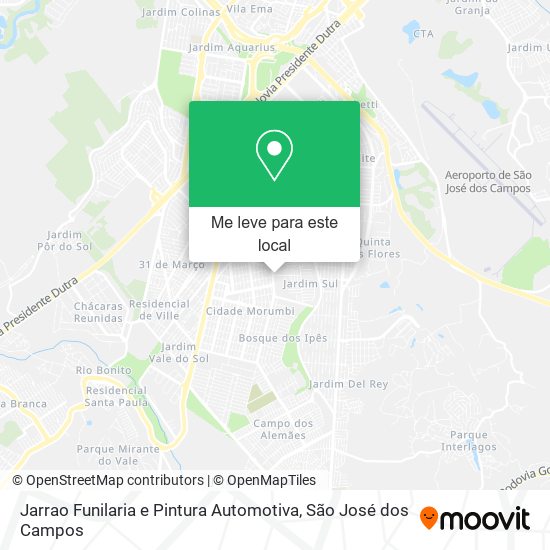 Jarrao Funilaria e Pintura Automotiva mapa