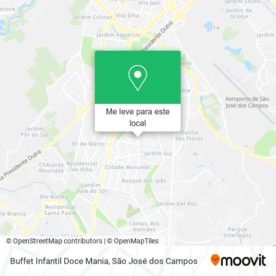 Buffet Infantil Doce Mania mapa