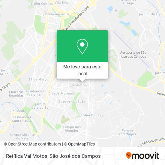 Retífica Val Motos mapa