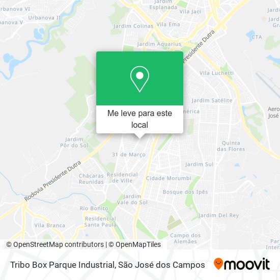 Tribo Box Parque Industrial mapa