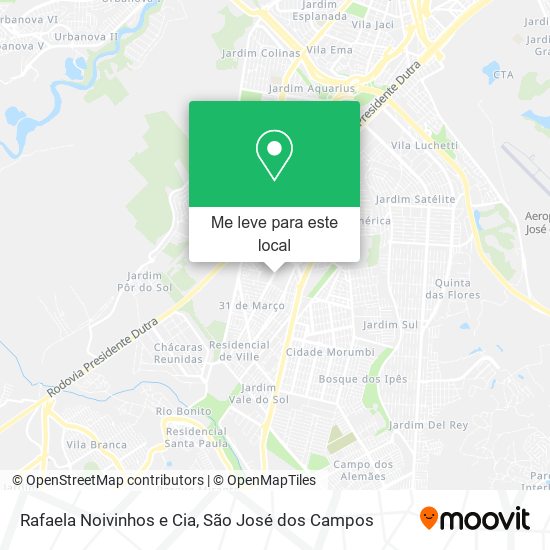 Rafaela Noivinhos e Cia mapa