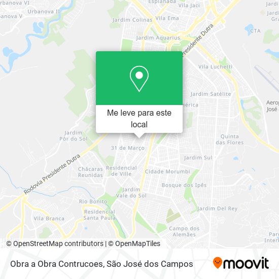 Obra a Obra Contrucoes mapa