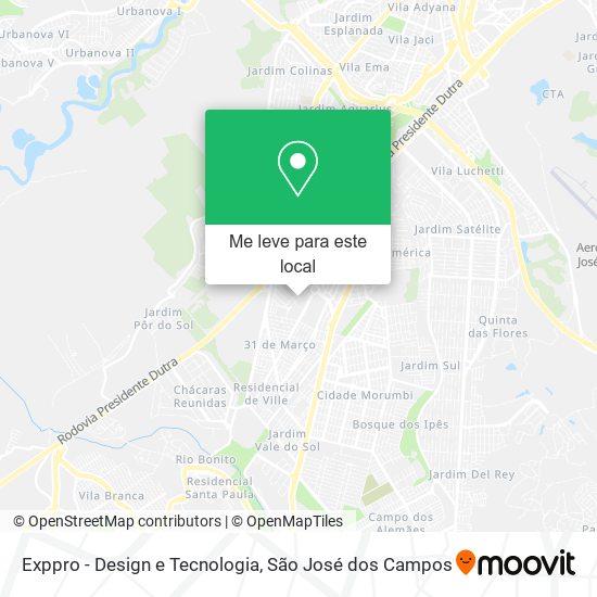 Exppro - Design e Tecnologia mapa