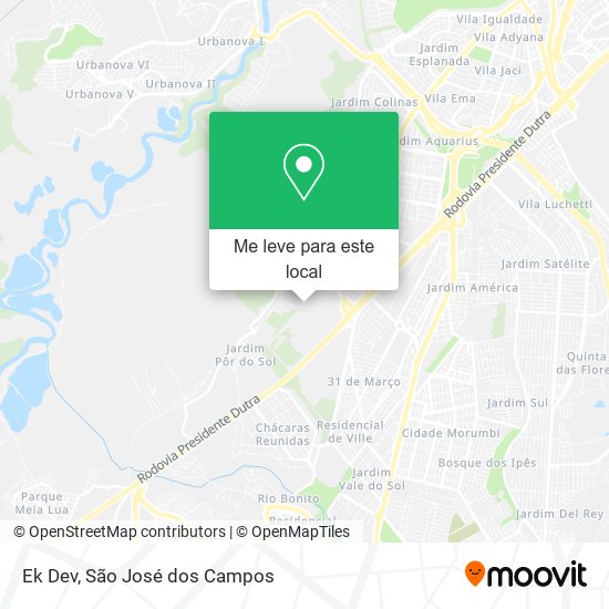 Ek Dev mapa