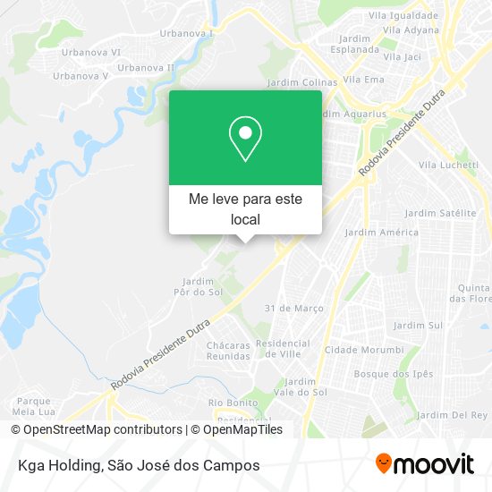 Kga Holding mapa