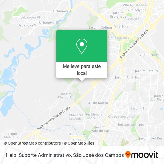 Help! Suporte Administrativo mapa