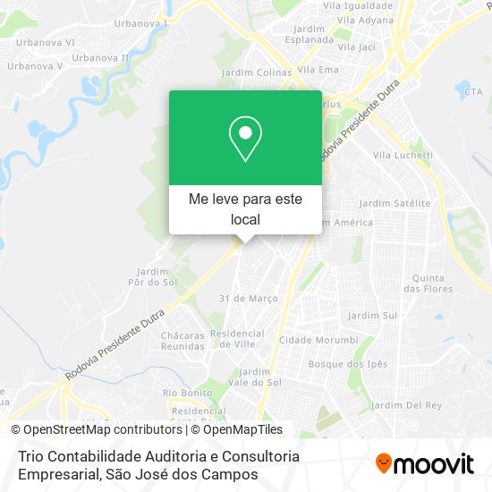 Trio Contabilidade Auditoria e Consultoria Empresarial mapa