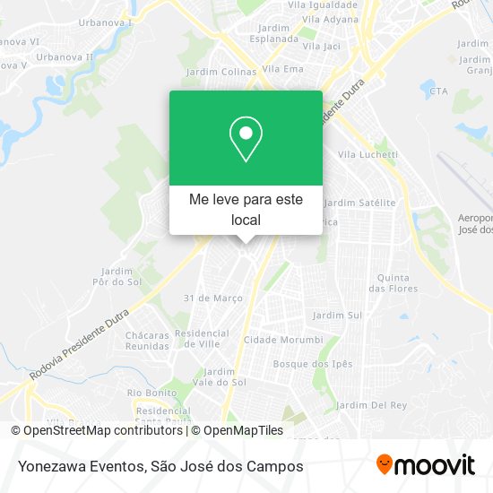 Yonezawa Eventos mapa