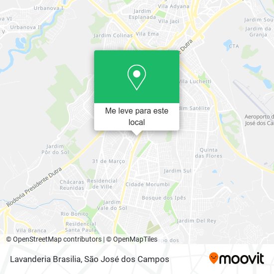 Lavanderia Brasilia mapa