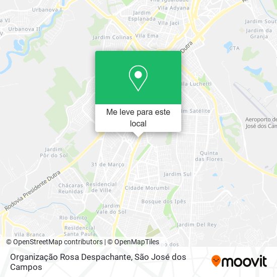 Organização Rosa Despachante mapa