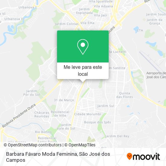 Barbara Fávaro Moda Feminina mapa