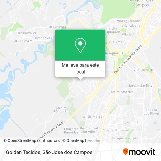 Golden Tecidos mapa
