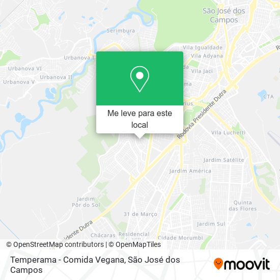 Temperama - Comida Vegana mapa
