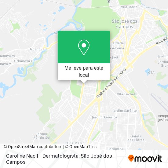 Caroline Nacif - Dermatologista mapa